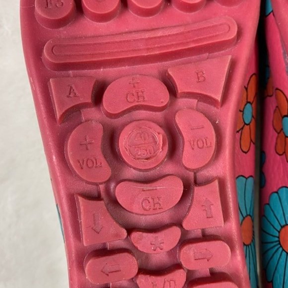 Women's Leather Loafers Bright Color‎ Casual Flower Printed Slip On Flats, EU 40 - Picture 10 of 12